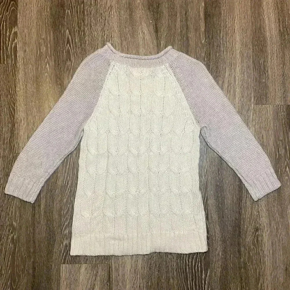 Womens White and Grey Sweater - M - Picture 3 of 4